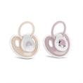 Pacifier with cover MY FRIEND 2pcs Mellow ROSE